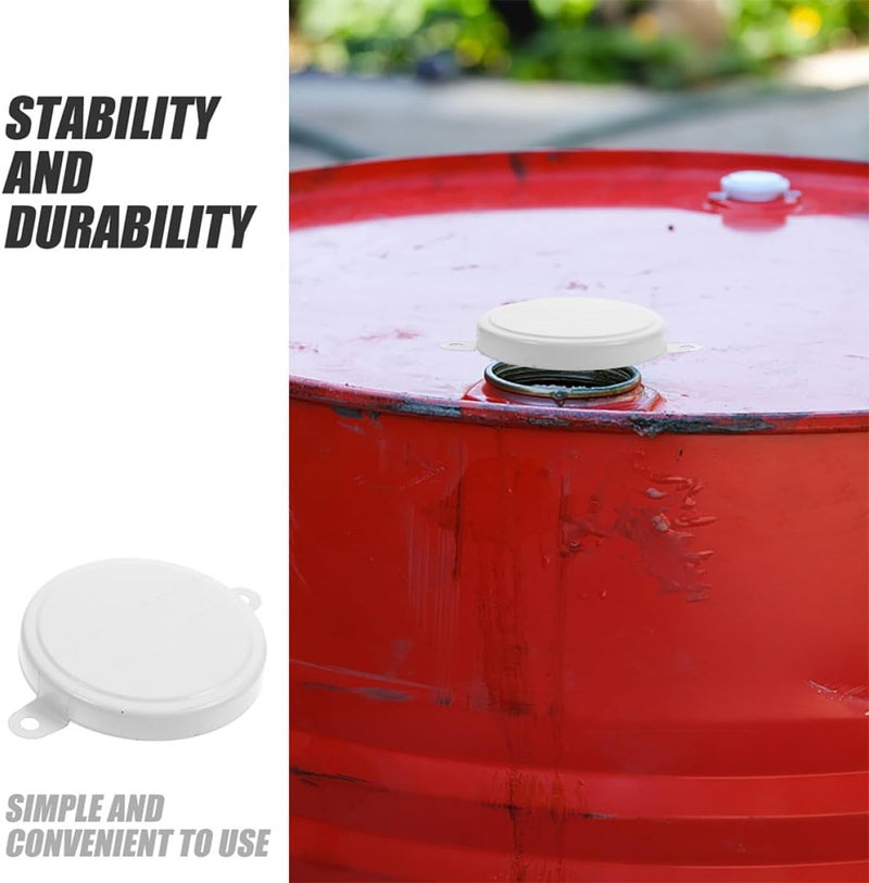 SHOWERORO 40pcs 200l Oil Drum Lids with Gaskets, Waterproof Metal Barrel Caps for Large Gallon Barrels, Airtight Sealing Covers for Industrial Oil Storage - Image 4