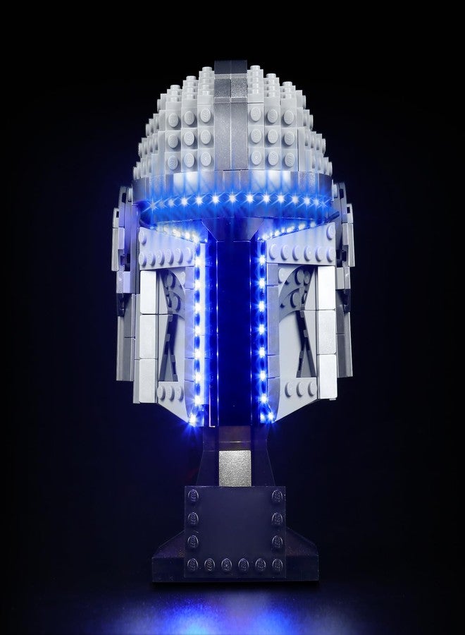 VONADO LED Light Kit Compatible with Lego The Mandalorian Helmet 75328 (Lights Only, No Models) Creative Lighting Set Accessories Compatible with Lego 75328 Building Set - Image 1