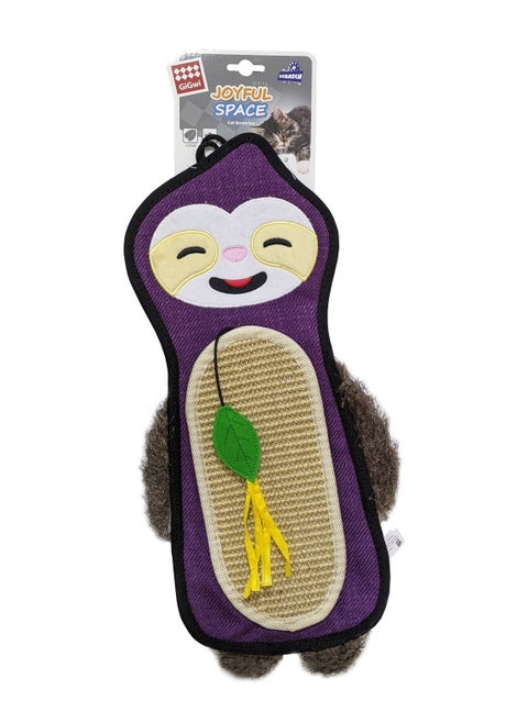 Sloth Cat Scratcher with Catnip Multicolor