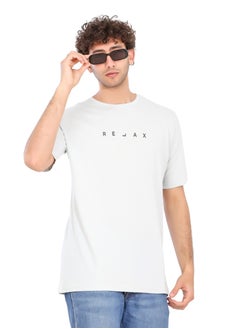 Relex men's light silver T-shirt