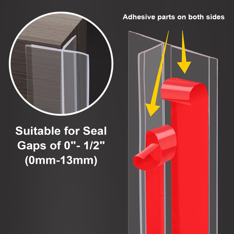 Benory 20Ft T-Shaped Silicone Weather Stripping Seal, Door Seal Tape for Doors and Windows, Blocks Cold Drafts and Reduces Noise - Image 4