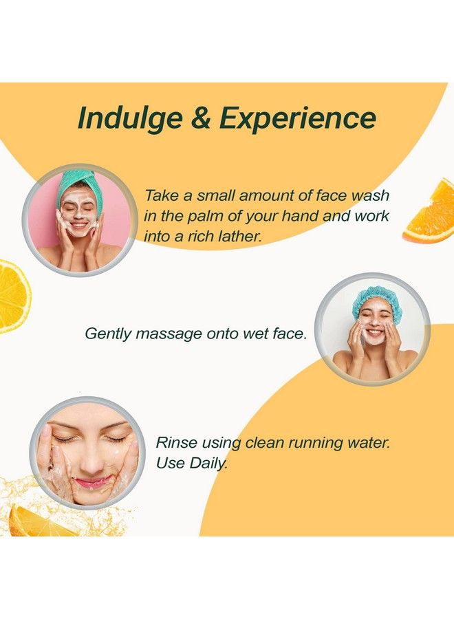 TERRAI Vitamin C & E Brightening Face Wash; Jojoba Beads Gentle Exfoliating Cleanser; For Bright Glowing Skin; All Skin Types; For Women & Men100Ml - Image 4