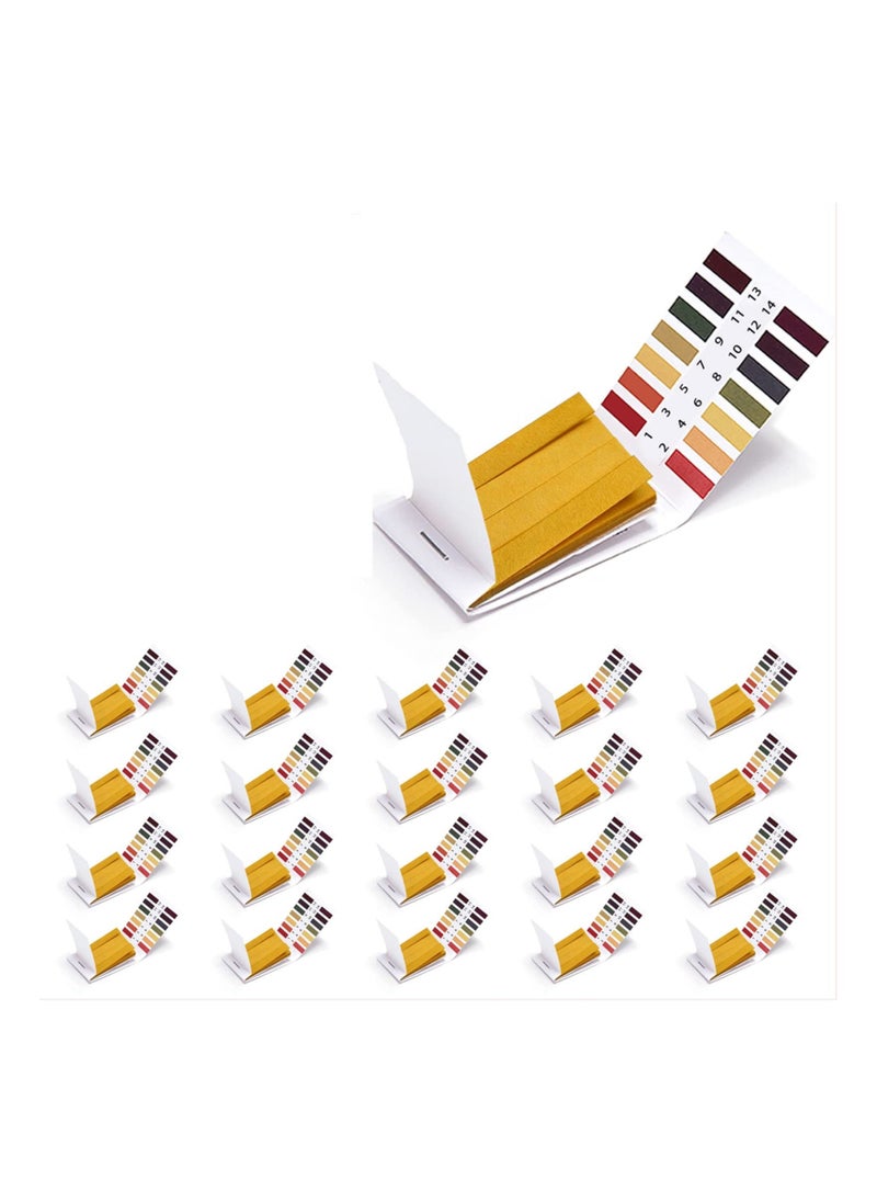 Y&D - pH Test Strips, 1600 Strips Full Range 1-14 Universal Paper Litmus Soap Making Testing for Water Wine Saliva Urine Soil, Pet Food and Diet Monitoring, 20 Pack - Image 1