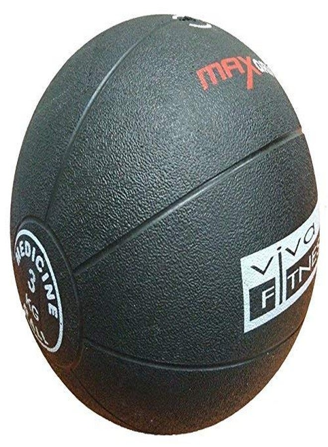 Viva Fitness Rubber Medicine Ball with Bounce Effect, Size 20cm
