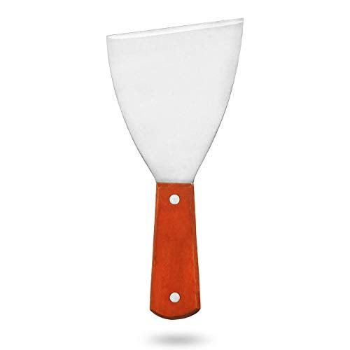 Acronde 2PCS Stainless Steel Slant Grill Griddle Spatula Scraper Diner Flat Straight Blade - Image 2