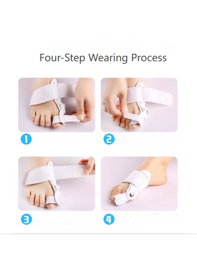 SZOXST 2-Pack Non-Surgical Bunion Correction Brace for Women and Men, Adjustable Big Toe Separator and Orthopedic Splint for Toe Pain Relief (Black) - Image 3