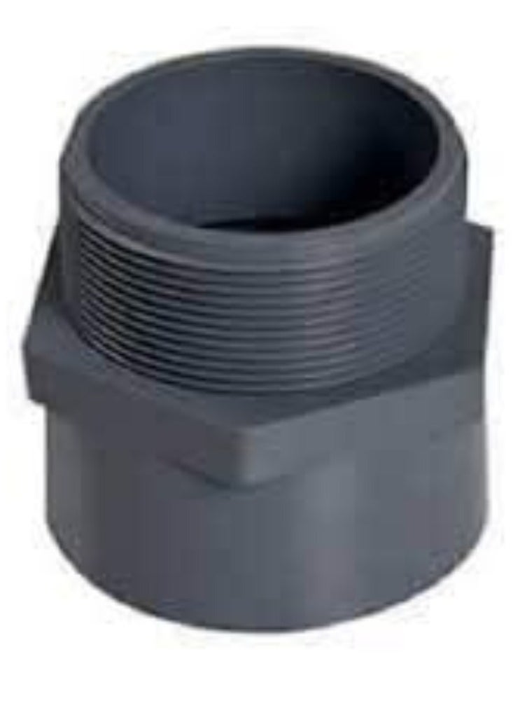 KNP - KNP MTA PVC Pipe Fitting (3 Inch) is designed for connecting two pieces of PVC pipe with different diameters or types. - Image 1