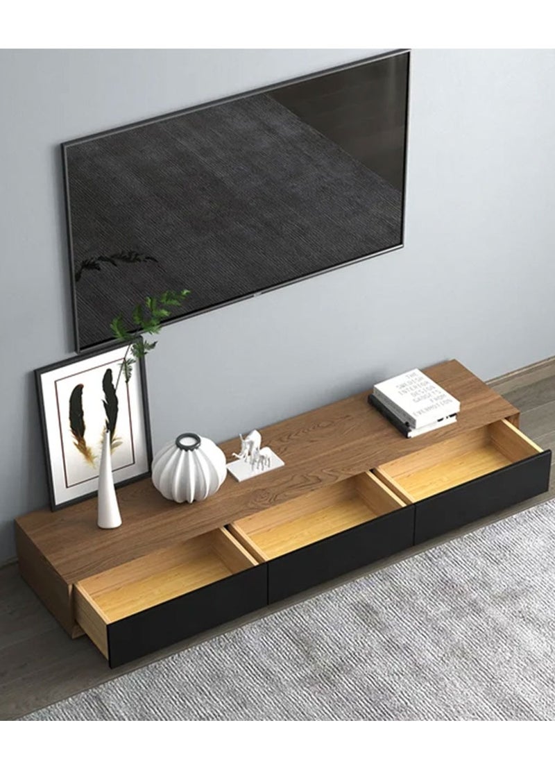 Malazhouse Modern TV Unit, Beige*black - MZTV010 - Image 2