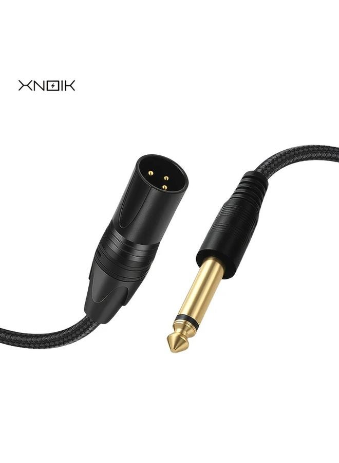 1M 3 3FT XLR To 6 35mm Mono Audio Cable For Microphones Speakers DJ - Image 1