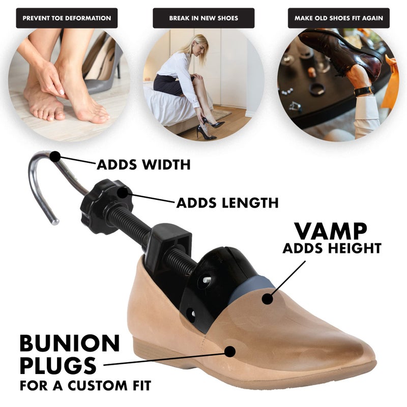 FOOTMATTERS Premium Shoe Stretcher - Shoe Widener & Expander for Women & Men with Tight Shoes - for US Women 9.5-13.5 and US Men 6-9 - Image 5