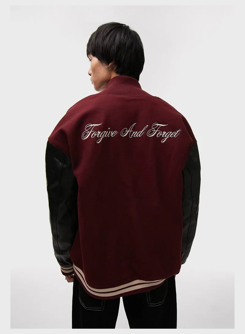 TOPMAN Text Printed Jackets
