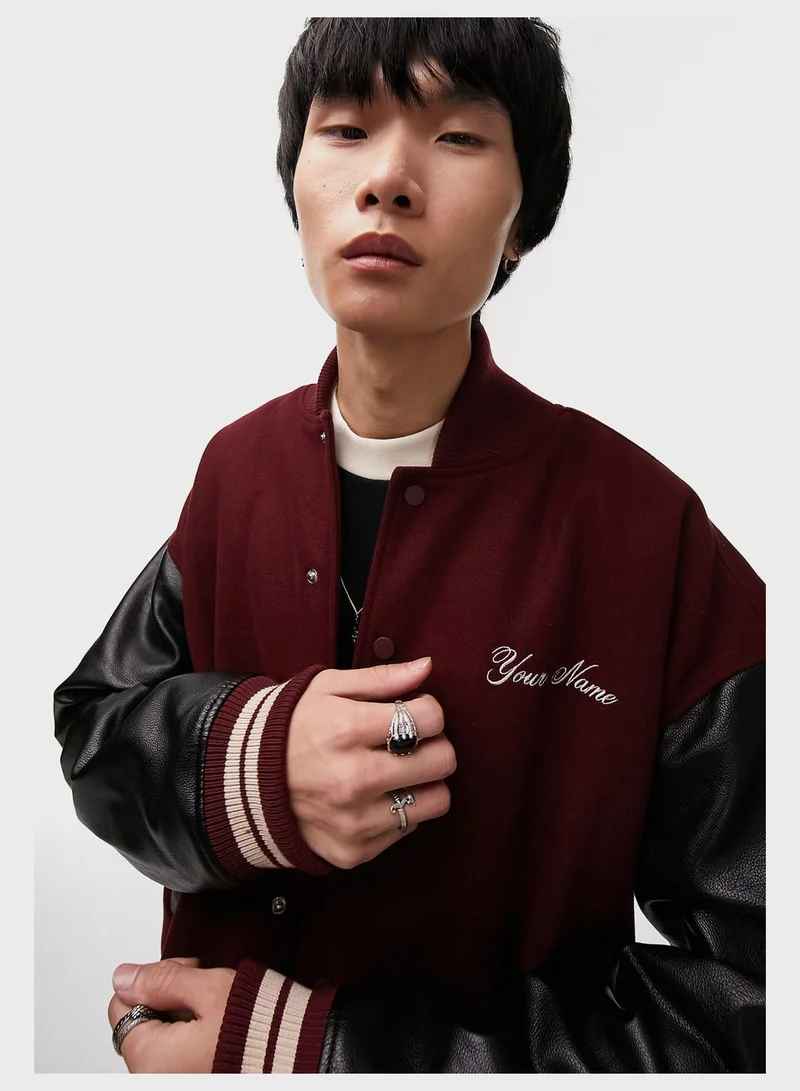 TOPMAN Text Printed Jackets