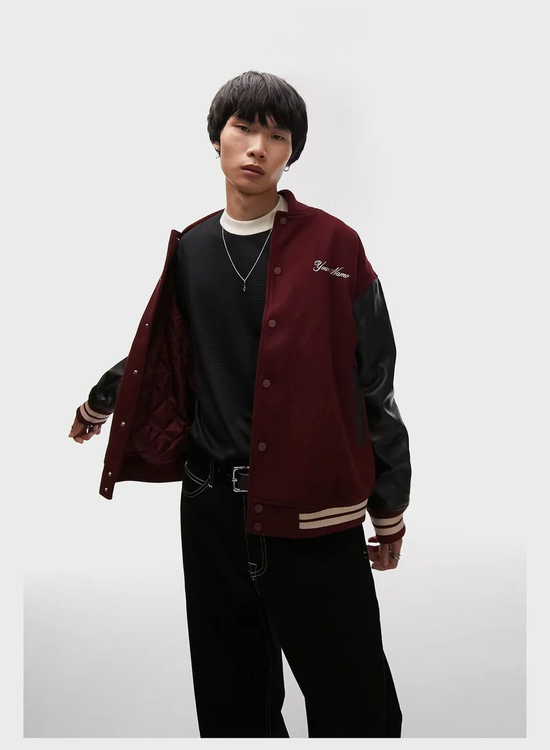 TOPMAN Text Printed Jackets