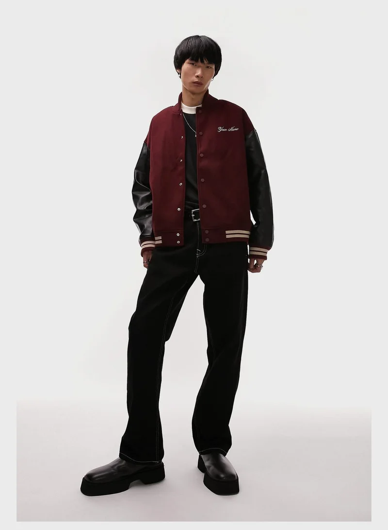 TOPMAN Text Printed Jackets