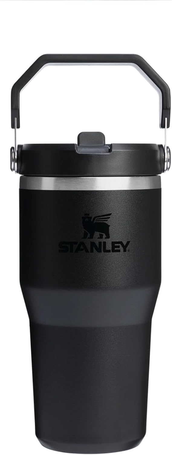 Stanley Ice Flow GO 600ml/20oz Flip Straw Water Bottle - Black 2.0 - Image 1