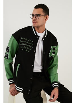 Buratti Oversize College Collar Pocket Bomber Jacket Men's Jacket 628MNH171  - Image 1