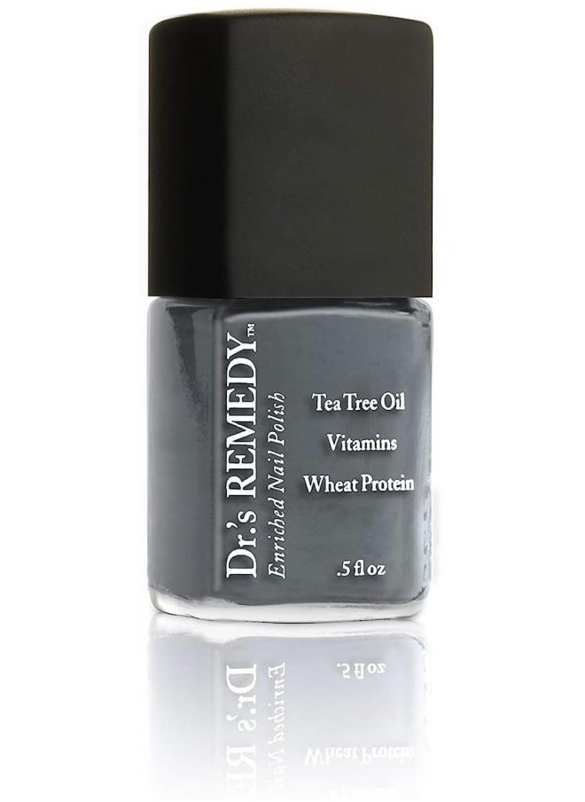 Dr.'s Remedy Drs Remedy Nail Polish, All Natural Enriched Nail Strengthener Non Toxic and Organic - STABILITY Steel  - Image 1