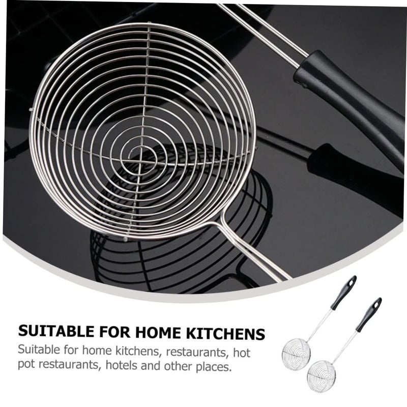 4 Piece Stainless Steel Mesh Strainer Sieves With Ergonomic Hot Pot Handles - Image 4