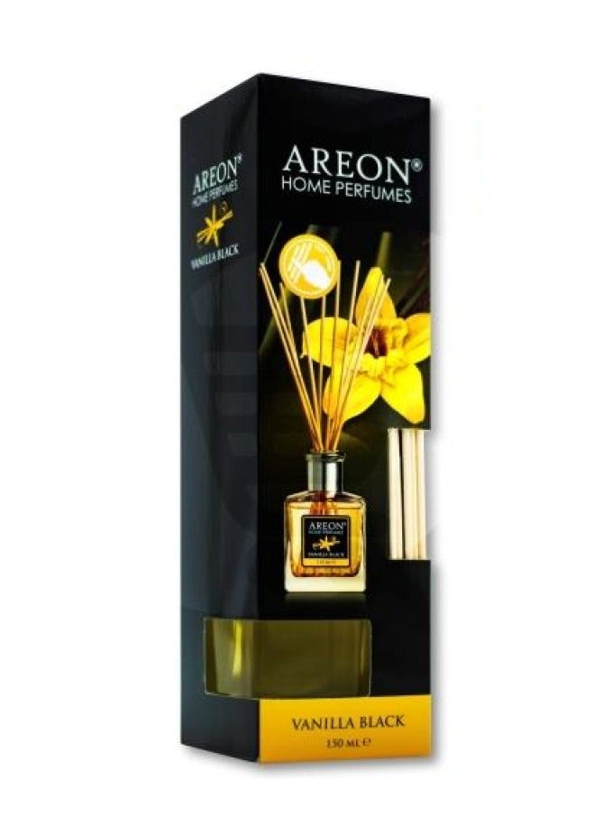 Areon Home Perfume Reed Diffuser 150 ML 10 Rattan Reeds Vanilla Black - Image 2