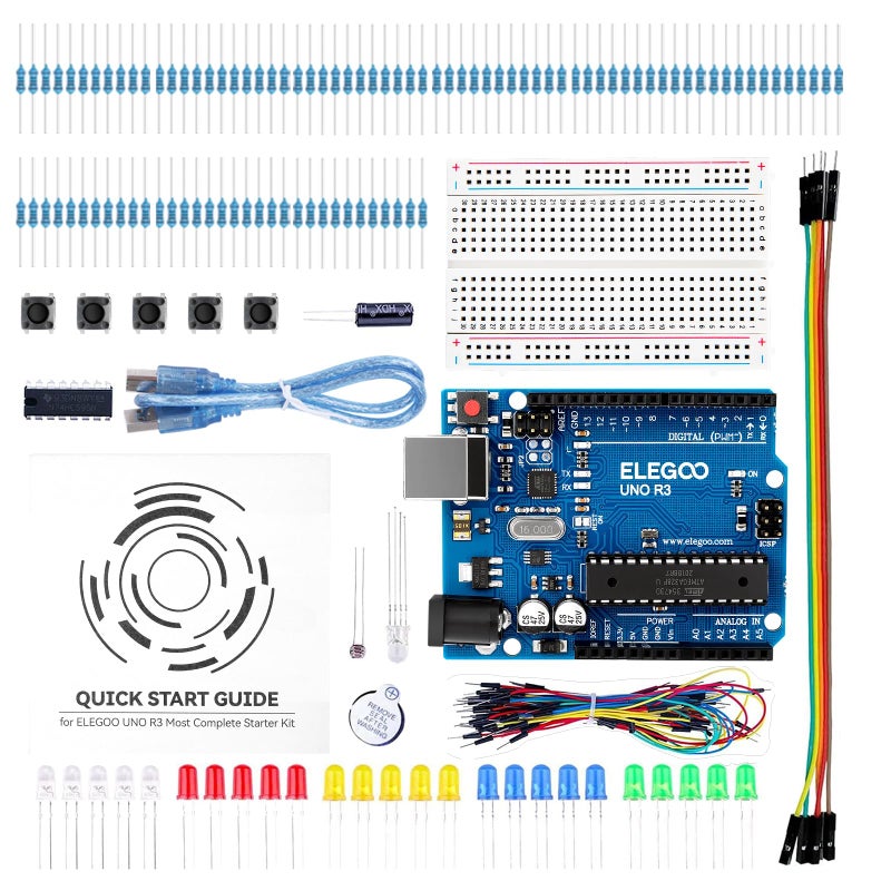 ELEGOO UNO Project Basic Starter Kit with Tutorial and UNO R3 Compatible with Arduino IDE - Image 1