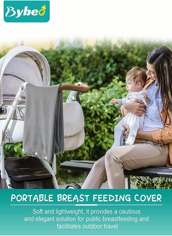 Bybeo - Baby Nursing Cover for Breastfeeding - 360 Degree Privacy, 8-in-1 Uses Soft & Breathable Covers Baby Car Seat & Shopping Cart Nursing Poncho, Washer & Dryer Friendly - Image 1