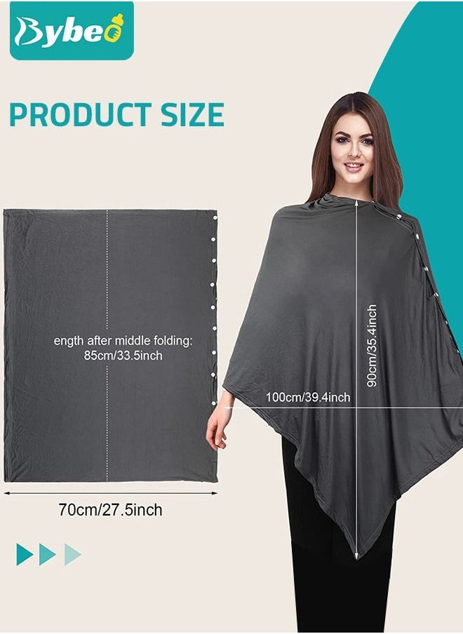 Bybeo - Baby Nursing Cover for Breastfeeding - 360 Degree Privacy, 8-in-1 Uses Soft & Breathable Covers Baby Car Seat & Shopping Cart Nursing Poncho, Washer & Dryer Friendly - Image 1