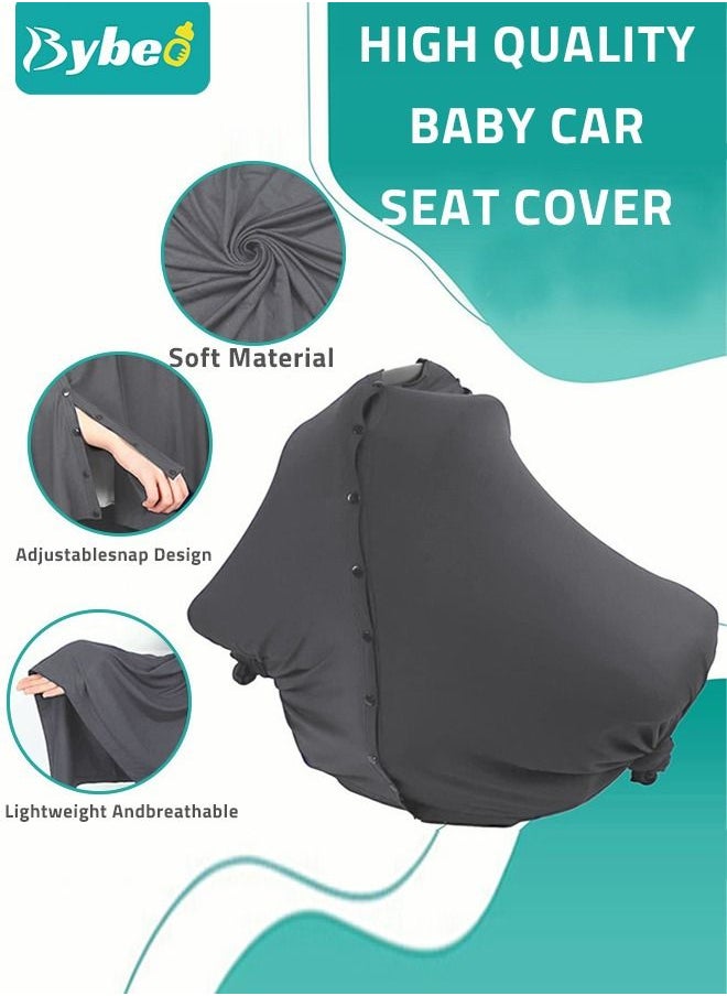 Bybeo - Baby Nursing Cover for Breastfeeding - 360 Degree Privacy, 8-in-1 Uses Soft & Breathable Covers Baby Car Seat & Shopping Cart Nursing Poncho, Washer & Dryer Friendly - Image 1