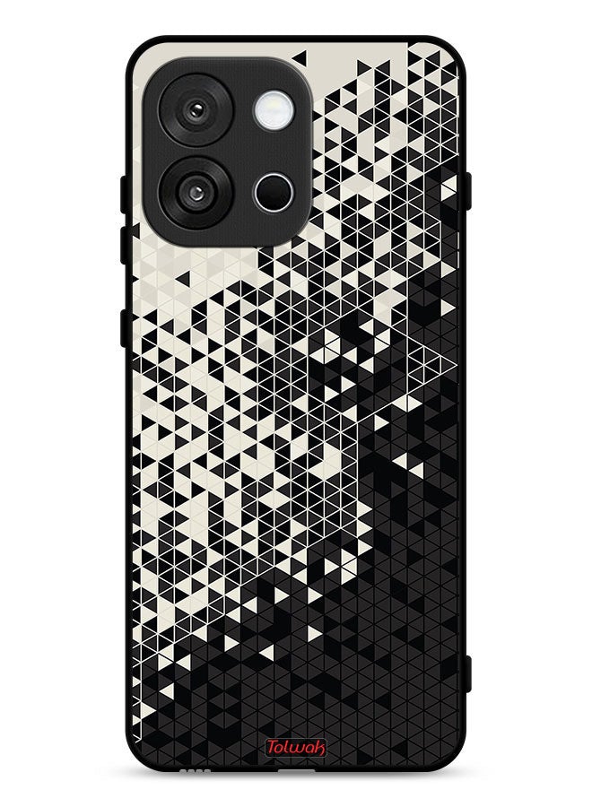 Tolwak OnePlus 13T Protective Case Cover Pattern Digital Art Triangle - Image 1