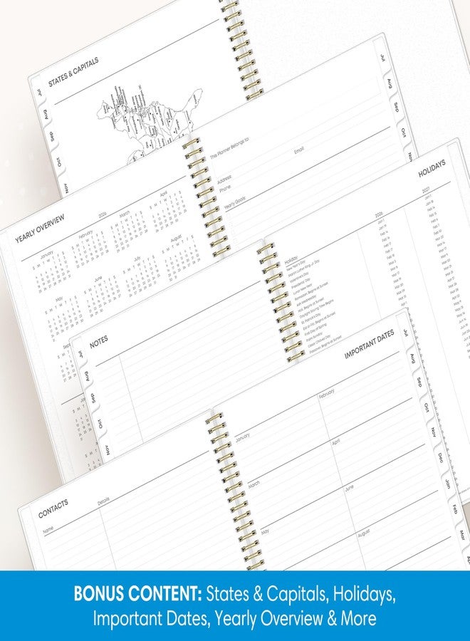 Blue Sky 2026-2027 Weekly and Monthly Academic Year Planner Calendar, July 2026 - June 2027, 8.5" x 11", Flexible Cover, Wirebound, Laminated Tabs, Storage Pocket, Gemma - Image 5