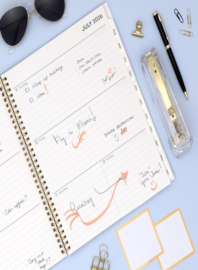 Blue Sky 2026-2027 Weekly and Monthly Academic Year Planner Calendar, July 2026 - June 2027, 8.5" x 11", Flexible Cover, Wirebound, Laminated Tabs, Storage Pocket, Gemma - Image 2