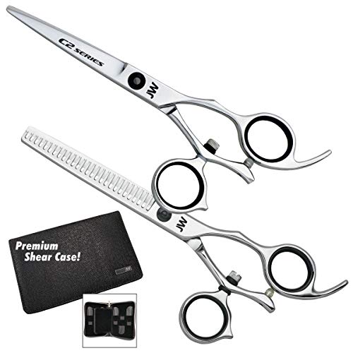 JW Shears JW C2 Swivel Thumb Matching Shear and Thinner (5.5 Inch) - Image 1