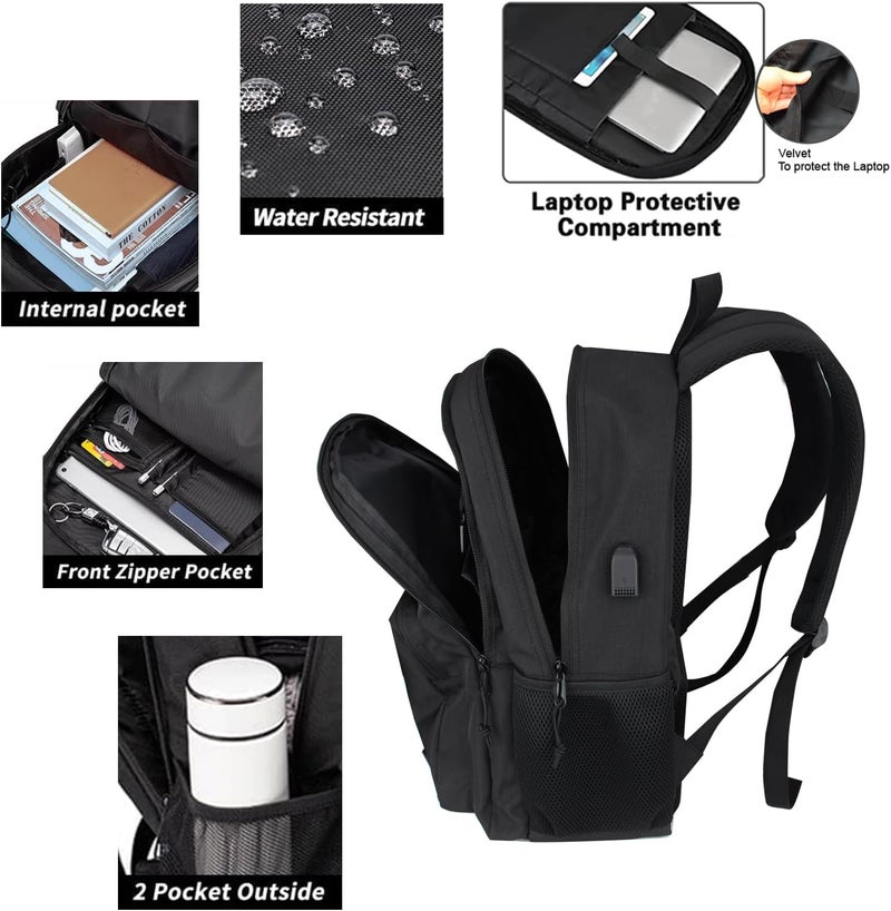 KEOFID Laptop Backpack, Travel Backpack for Men and Women, USB Charging Port - Image 3