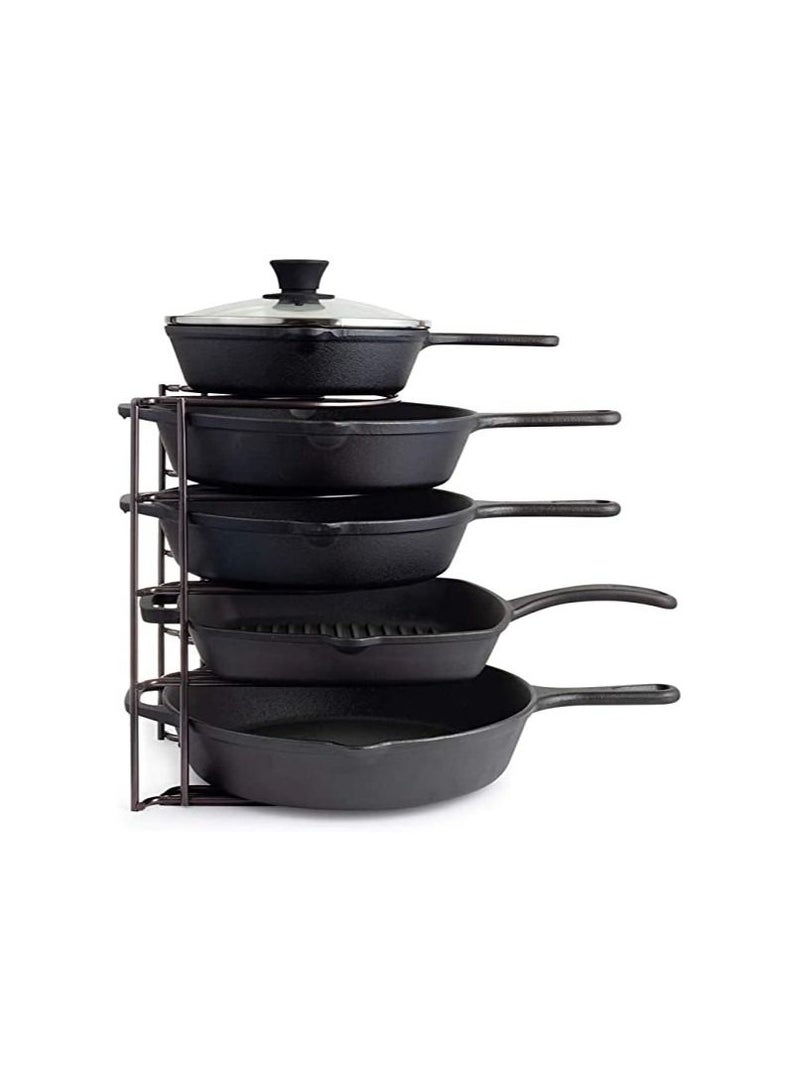 Heavy Duty Pan and Pot Organizer 5 Tier Rack - Image 1