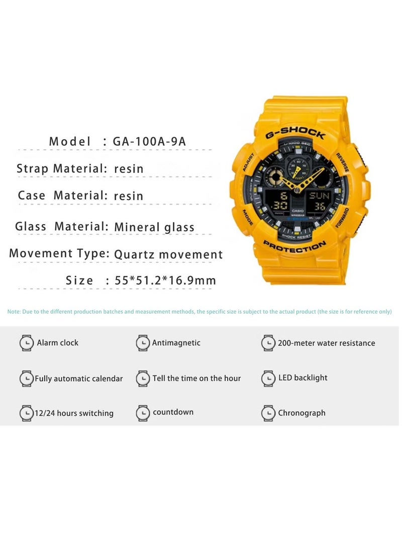 CASIO Casio Men's GA-100A-9A Series G-Shock Quartz  - Image 5