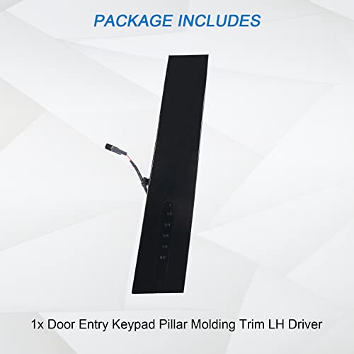 JDMSPEED New B Pillar Molding Trim with Door Entry Keypad Replacement for Ford Explorer 2011-2019 Replaces DB5Z-7820555-AC Door Pillar Applique Driver Front LH Side Left Outer - Image 2