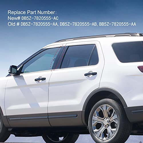 JDMSPEED New B Pillar Molding Trim with Door Entry Keypad Replacement for Ford Explorer 2011-2019 Replaces DB5Z-7820555-AC Door Pillar Applique Driver Front LH Side Left Outer - Image 3