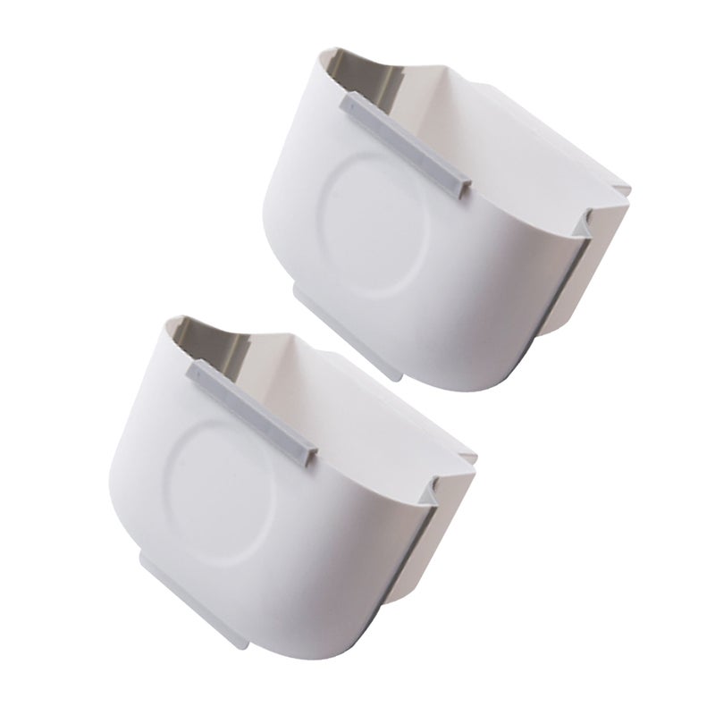 4 Pcs Hanging Kitchen Waste Bin Small Trash Can Foldable Dustbin Portable Cabinet Rubbish Bin - Image 5