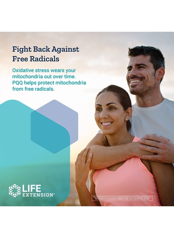 Life Extension PQQ (كوانون البيرولوكينولين) 20 ملغ يعزز نمو الميتوكوندريا الخلوية الجديدة - خالي من الغلوتين، مرة واحدة يوميًا، غير معدّل وراثيًا، نباتي - 30 كبسولة نباتية - Image 5