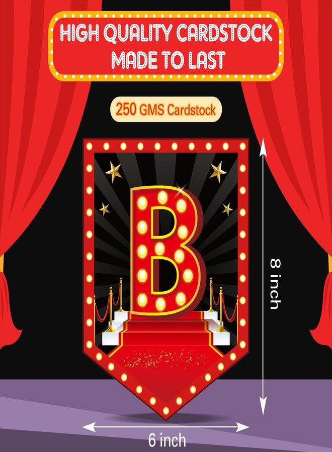 Oudain Movie Nigh Theme Happy Birthday Banner Decorations Movie Night Theater Party Sign for Home Film Birthday Party Supplies - Image 4