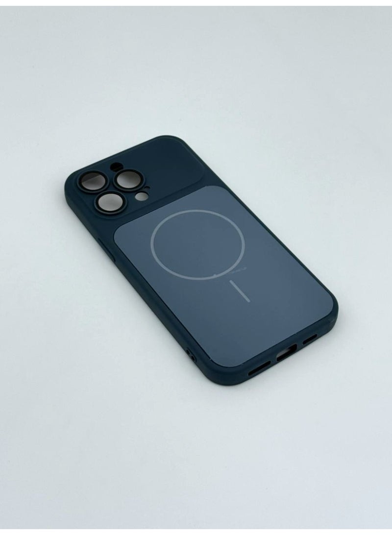 general Premium Skin Feel MagSafe Compatible Case for iPhone 16 Pro Max – Ultra-Slim Shockproof Matte Finish Cover with Built-in Camera Lens Protection (Blue) - Image 5