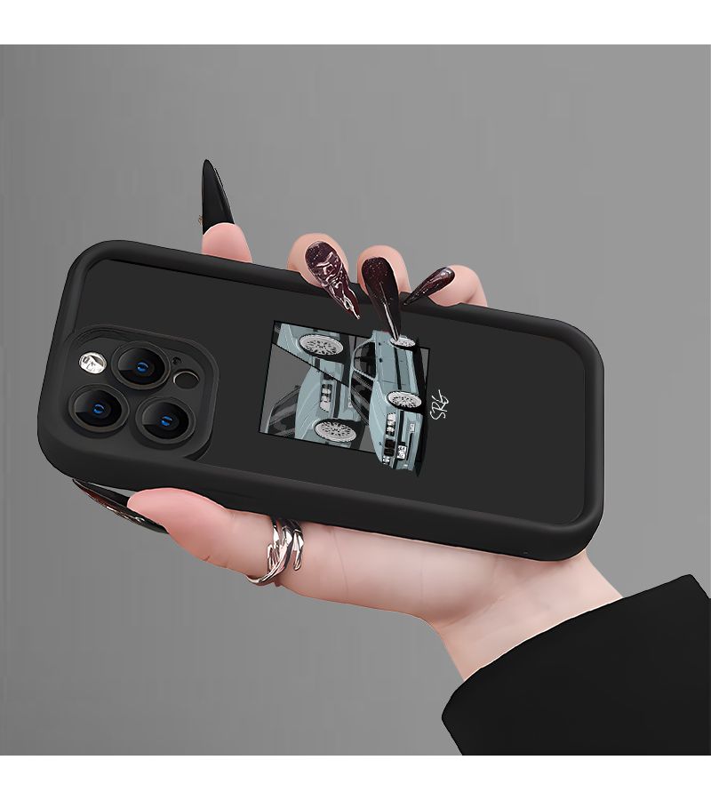 Phone Case For iPhone 13 With Sports Car Design Black Shock Resistant Drop Protection - Image 4