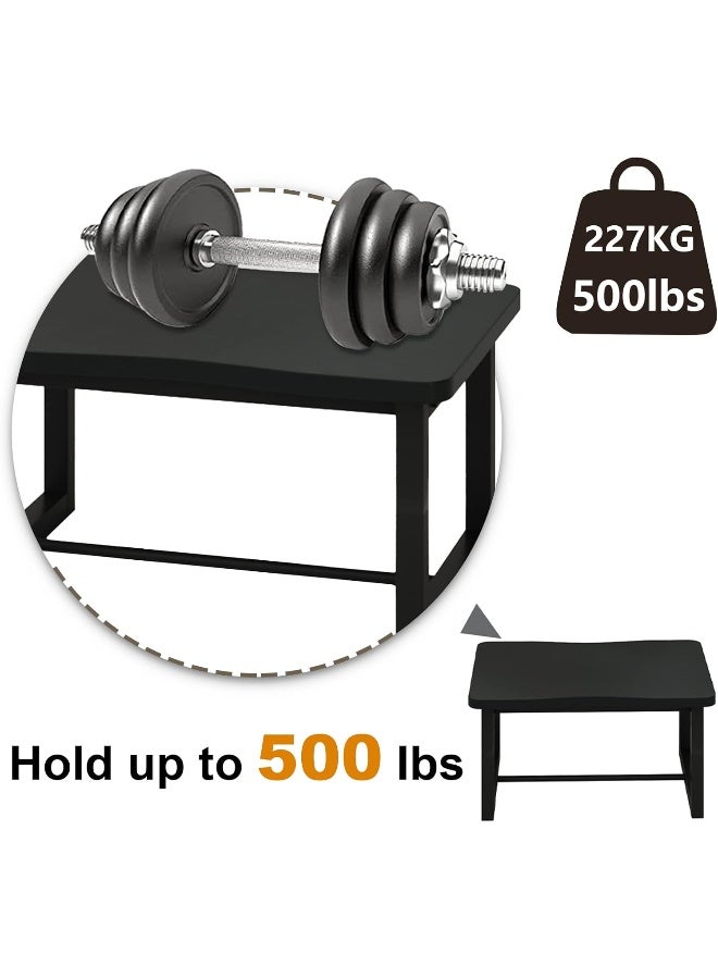 iTsst Wooden Step Stool with 500 Pounds, Wide Bed Stool for Adults, Black Wood Step for Kitchen, Bedroom, Living Room, Bathroom  - Image 3