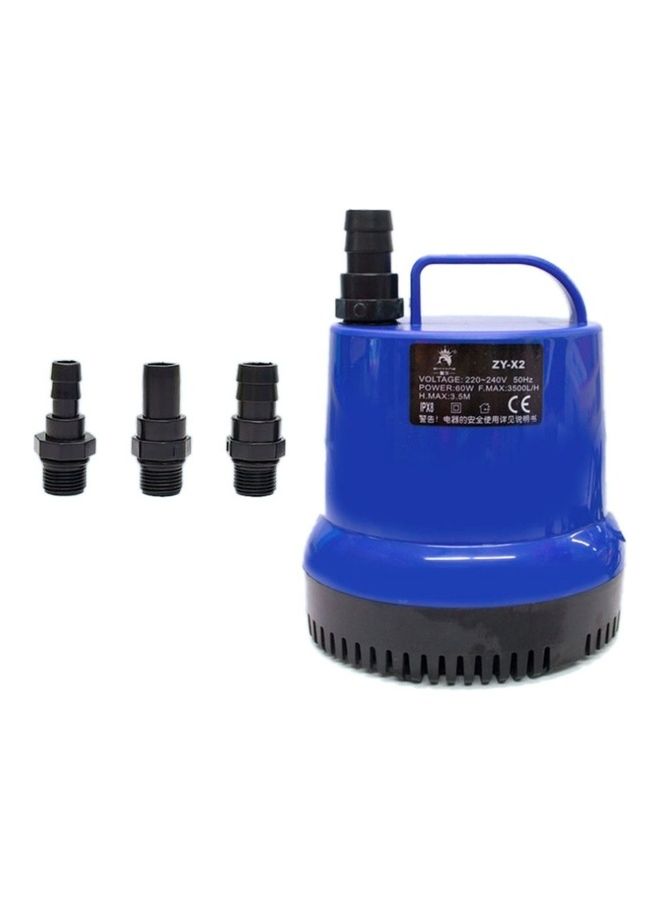 NIBEMINENT B&K Silent Aquarium Submersible Water Pump Blue/Black - Image 1