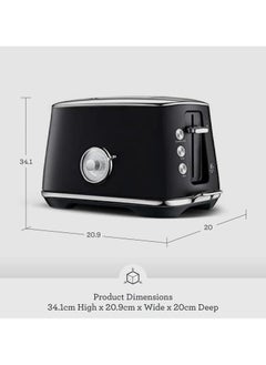 Sage Sage - Toast Select Luxe 2 Slice Toaster with Extra-Wide Slots & time presets for each type of bread, Black Truffle, UAE Version, 2 Year Manufacturer Warranty  - Image 5