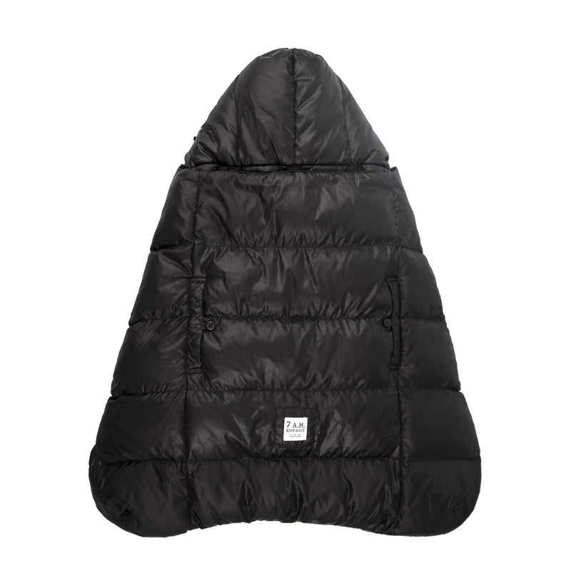 7 A.M. 7AM Enfant Baby Carrier Cover - K-Poncho Universal Winter Ultra Soft Plush Lining, Multifunction Stroller & Car Seat Blanket Cover, Water Repellent Bunting Bag for Cold Weather | 0-3T - Image 1