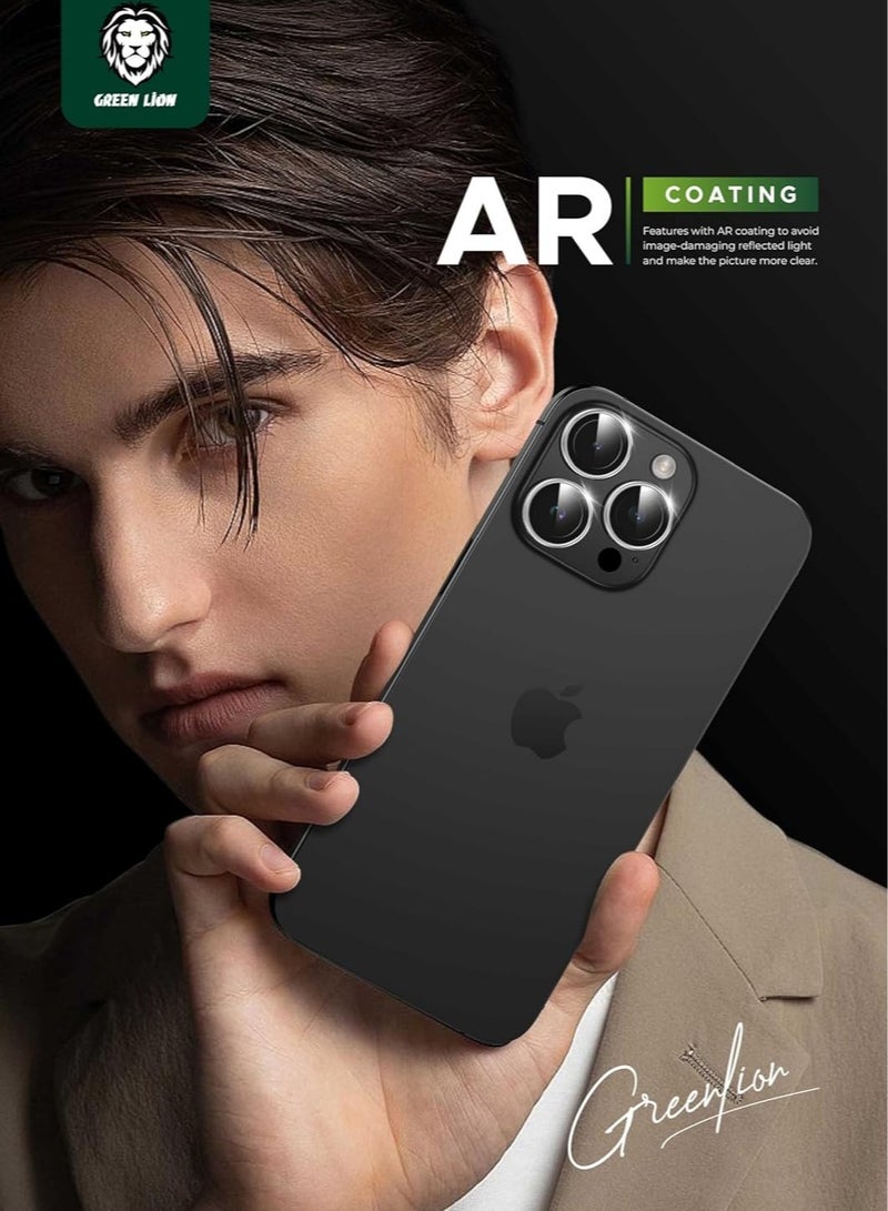 إلترازون عدسة كاميرا ثلاثية لهاتف iPhone 15 Pro/iPhone 15 Pro Max -شفافة - Image 5