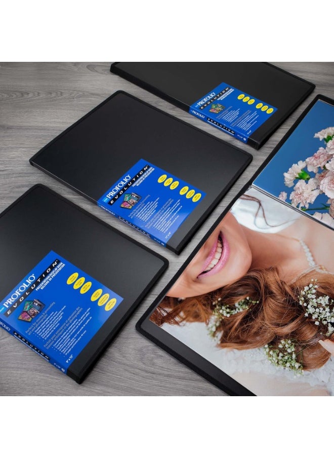 ITOYA Itoya ProFolio Evolution 5x7 Black Photo Album with 48 Pages - Small Photo Album 5x7 Art Portfolio Folder for Artwork - Picture Book Portfolio Binder - Presentation Binder  - Image 4