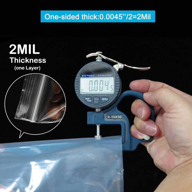 pikdmin 3''X 4'' (Pack of 100) 2 Mil Thick Clear Reclosable Small Zip Plastic Poly Bags With Resealable Lock Seal Zipper for Photo, Jewelry, Bakery, Treats, Travel, Storage, Packaging & Shipping - Image 3