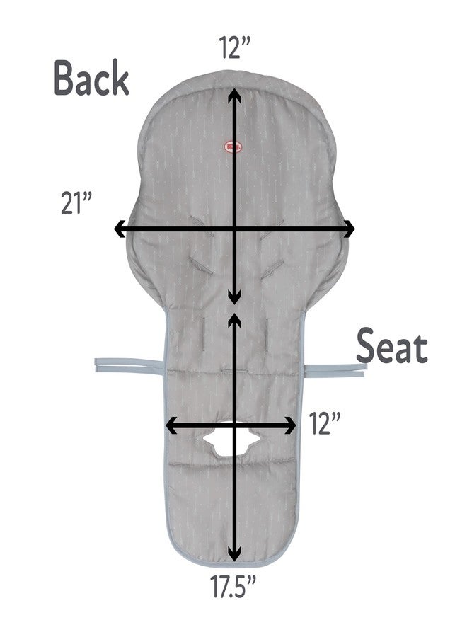 Nuby Baby High Chair Cover - Protects from Spills and Crumbs - Water Resistant for Easy Cleanup - Arrow Print - Image 5
