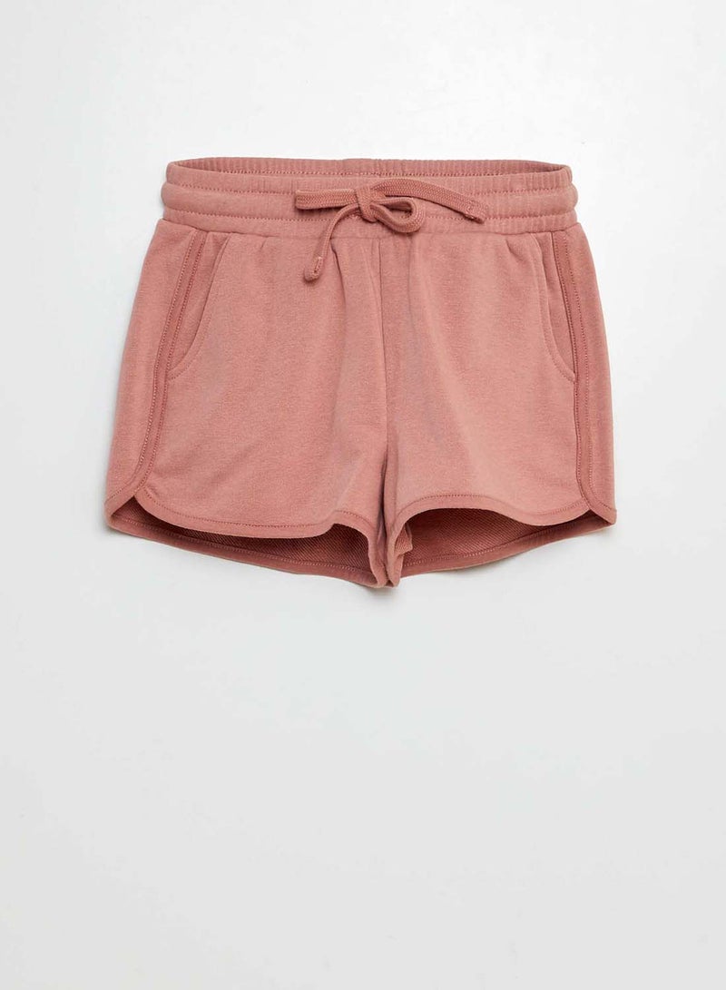 كيابي شورت أطفال سادة من قماش فرينش تيري - Image 1